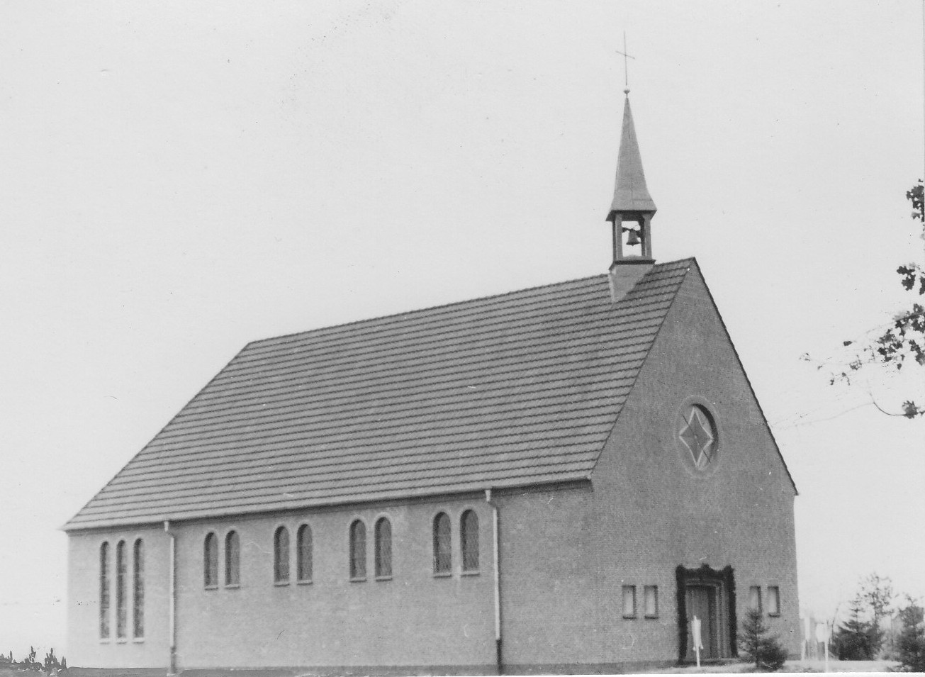 Ansicht der Kirche unmittelbar nach der Erbauung